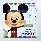 Livro infantil cartonado Um Dia com o Mickey Disney Baby, capa dura 10 páginas