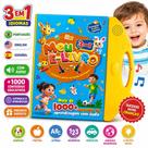 Livro Infantil Educativo Sonoro 3 em 1 Português Inglês Espanhol Com Áudio Aprender Brincando +1000 Livro Infantil Educativo Sonoro 3 em 1 Português Inglês Espanhol Com Áudio Aprender Brincando +1000