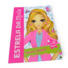 Livro Interativo Estrela da Moda Decore Maquie +150 Adesivos