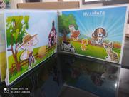 Livro interativo Musical plastificado com 8 canções populares para crianças pequenas