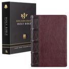 Livro KJV Holy Bible Giant Print Capa de couro de tamanho padrão