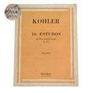 Livro kohler 16 estudos de meia dificuldade op.224 piano (estoque antigo)