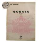 Livro l. van beethoven sonata op. 2 n 1 para piano rev. souza lima (estoque antigo)