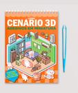 Livro - Livro Cenário 3D – Monte Cenários com Adesivos em Miniatura