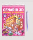 Livro - Livro Cenário 3D – Monte Cenários com Adesivos em Miniatura