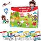 Livro ocupado 1step2dream em espanhol para crianças Montessori 14 temas