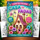 Livro para Colorir Casa de Fadas Encantadas para Relaxar Livro para Colorir Casa de Fadas Encantadas para Relaxar