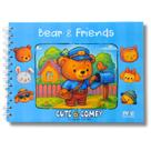 Livro para Colorir Desenhos Variados Cute & Comfy Bear & Friends