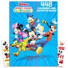 Livro para Colorir Disney Mickey Mouse com Adesivos e Quebra-Cabeças
