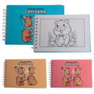 Livro Para Colorir Holográfico Capivara Adulto Criança