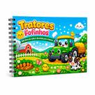 Livro para Colorir Infantil A5 Tratores Fofinhos Volume 1 Livro para Colorir Infantil A5 Tratores Fofinhos Volume 1