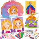 Livro para colorir Princess Dress Up & Makeup Mocoosy 5 em 1