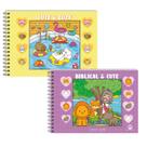 Livro para pintar Biblical Violeta e Cute e Cute e Cozy Amarelo desenhos para colorir sobre a bíblia Capa Dura