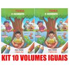 Livro Para Pintar Turma Da Monica Lembrancinha Festa Kit 10v
