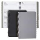 Livro Password Keeper Juvale Spiral, pacote com 2 unidades, cinza/preto