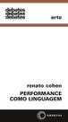 Livro - Performance como linguagem Livro - Performance como linguagem
