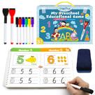 Livro prático de caligrafia iHarPro Preschool com 8 marcadores apagáveis a seco