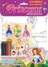 Livro - Princesas do reino encantado - Colorindo com adesivos