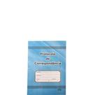 Livro protocolo de correspondencia 100 fls marca -pagina brasil
