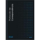 Livro protocolo de correspondência 1,4 104 folhas Spiral