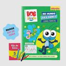 Livro Tapete Bob Zoom + 5 Giz De Cera Editora Pixel