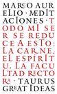 Livro TAURUS Las Meditaciones de Marco Aurelio//Meditações