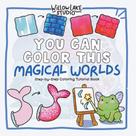 Livro tutorial para colorir, você pode colorir esses mundos mágicos Livro tutorial para colorir, você pode colorir esses mundos mágicos