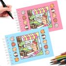 Livros Bobbie Goods para Colorir Capa Dura 50 Folhas Rosa, Azul, Lilas, Amarelo, Verde