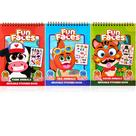 Livros de adesivos JOYIN Make-a-Face reutilizáveis, pacote com 3 unidades para crianças