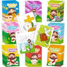 Livros de colorir bíblicos cristãos Zainpe para crianças com 24 unidades