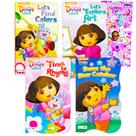 Livros de tabuleiro Nickelodeon Dora the Explorer para crianças com adesivos