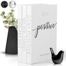 Livros decorativos AMINALUX para mesa de café para decoração de casa