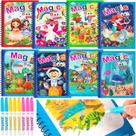 Livros para colorir água, pacote com 8 WhistenFla com animal de dinossauro Livros para colorir água, pacote com 8 WhistenFla com animal de dinossauro