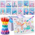 Livros para colorir BenLouis 12 Mermaid com 12 lápis empilháveis Livros para colorir BenLouis 12 Mermaid com 12 lápis empilháveis