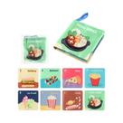 Livros Sensoriais Para Bebês Montessori 3D Com Toque E Textura, Brinquedos Educacionais De Tecido De