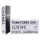 Livros sintéticos decorativos PROBENEX White Large 4 peças para decoração de casa Livros sintéticos decorativos PROBENEX White Large 4 peças para decoração de casa