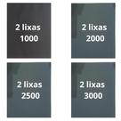 Lixa 1000 2000 2500 3000 Kit 2 Folhas Cada Lixamento Polimento Plásticos Metal Pintura Automotivo Lixa 1000 2000 2500 3000 Kit 2 Folhas Cada Lixamento Polimento Plásticos Metal Pintura Automotivo