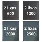 Lixa 600 1200 2000 2500 Kit De 2 Folhas Polimento Lixamento Metal Plásticos Pintura Automotivo Lixa 600 1200 2000 2500 Kit De 2 Folhas Polimento Lixamento Metal Plásticos Pintura Automotivo