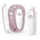 Lixa de unhas elétrica para bebês Momcozy recarregável com rosa claro