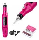 Lixa Elétrica Motor Brocas Manic Fibra Unha Gel Profissional