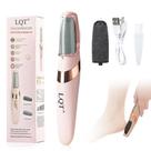Lixa elétrica para pés recarregável LQT removedora de calos rosa