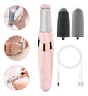 Lixa Lixador de Pé Elétrico Esfoliador Tira Calos Pedicure Portátil, Elimina Calos e Rachaduras, Usb