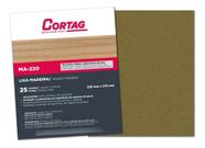 Lixa para Madeira Cortag MA220 Nº 080 Papel Abrasivo Resistente para Marcenaria e Carpintaria