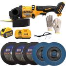 Lixadeira Dewalt Angular Dcg440 7" 110V Com Bateria + Carregador e Acessórios