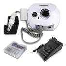 Lixadeira Elétrica Motor Nail Drill Porquinho Bivolt Branco Manicure Profissional Nail Art Nail Designer Alongamento de Unhas Unha de Gel