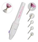 Lixadeira Lixa Motor Unha Elétrica Polidora Manicure Pilhas