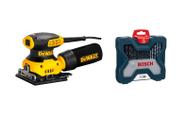 Lixadeira Orbital 127V DWE 6411 Dewalt c/ jg broca e bits