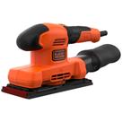 Lixadeira Orbital Black + Decker 1/3 de folha de lixa 150W 127V Laranja - BEW220-BR