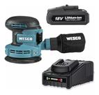 Lixadeira Roto Orbital WS2302.9 A Bateria 12V 2.0Ah + Carregador Bivolt Wesco Lixadeira Roto Orbital WS2302.9 A Bateria 12V 2.0Ah + Carregador Bivolt Wesco