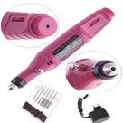 Lixadeira Unha Lixa Elétrica Profissional Bloco Motor Bivolt Pink